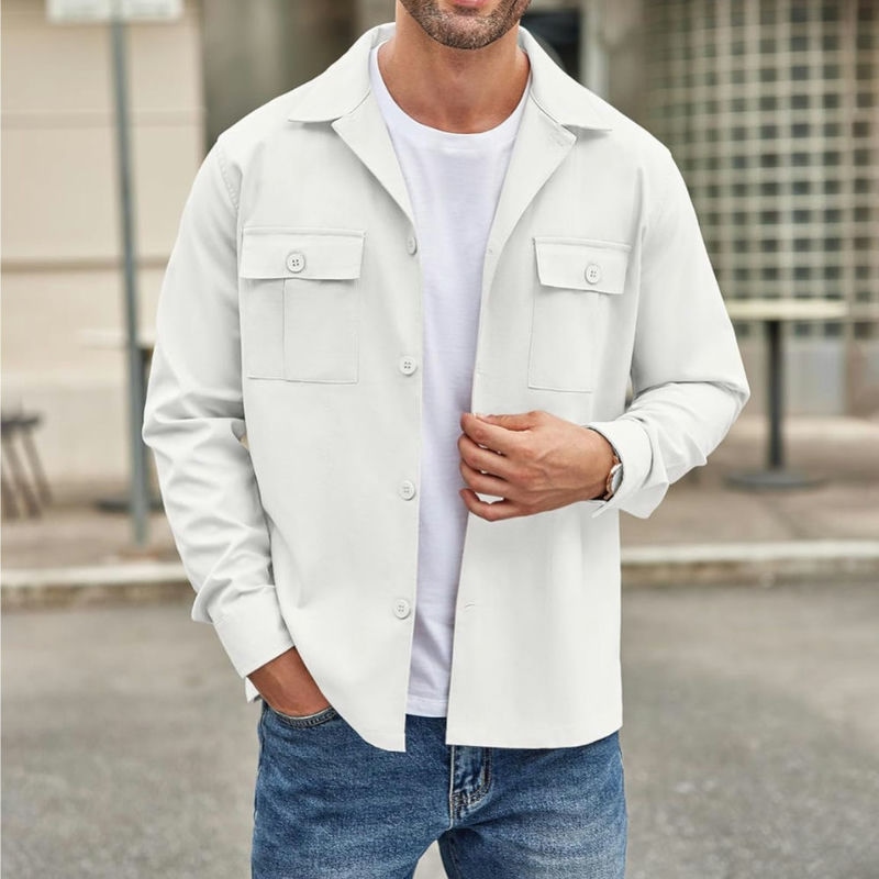 OEM Single Button Men Shirt Jacket