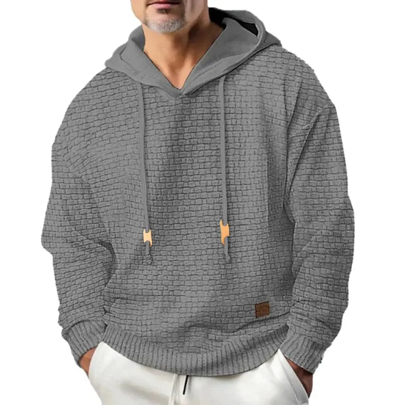 Custom Men Casual Solid Hoodie