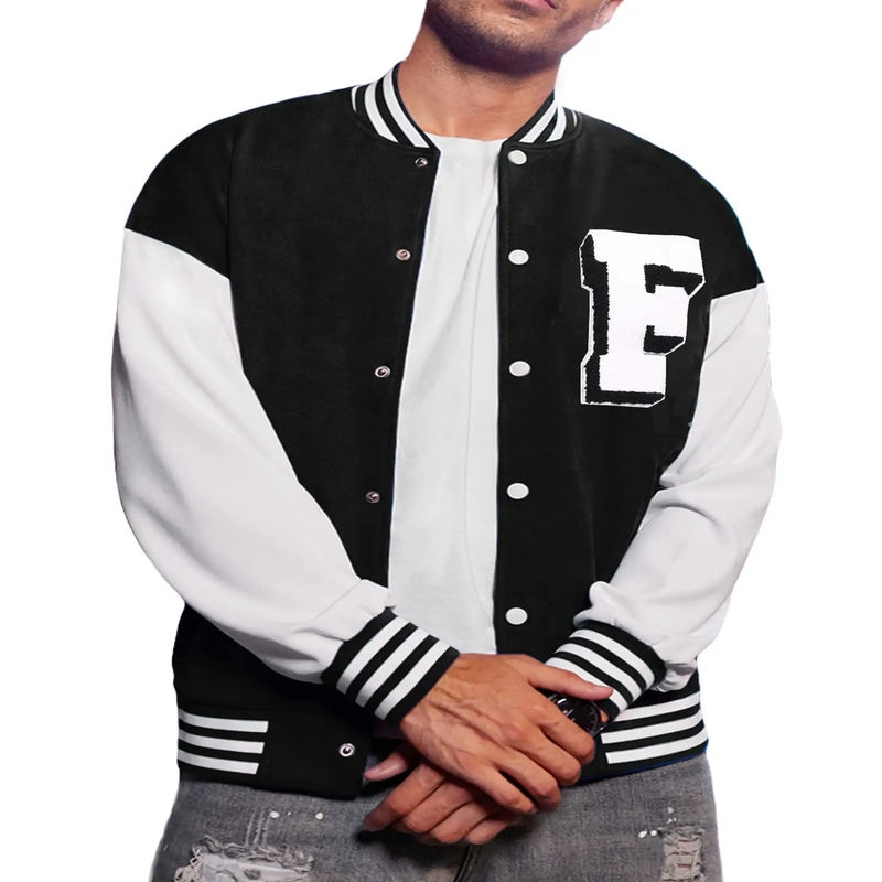 Factory Wholesale Custom Logo Men Fashion Varsity Jacket