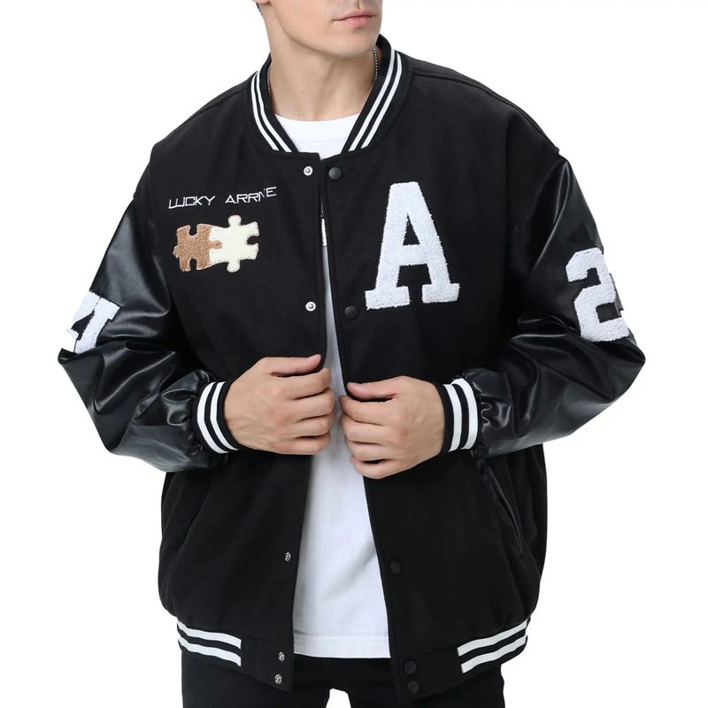 Custom Streetwear Coat Letterman Jacket For Men