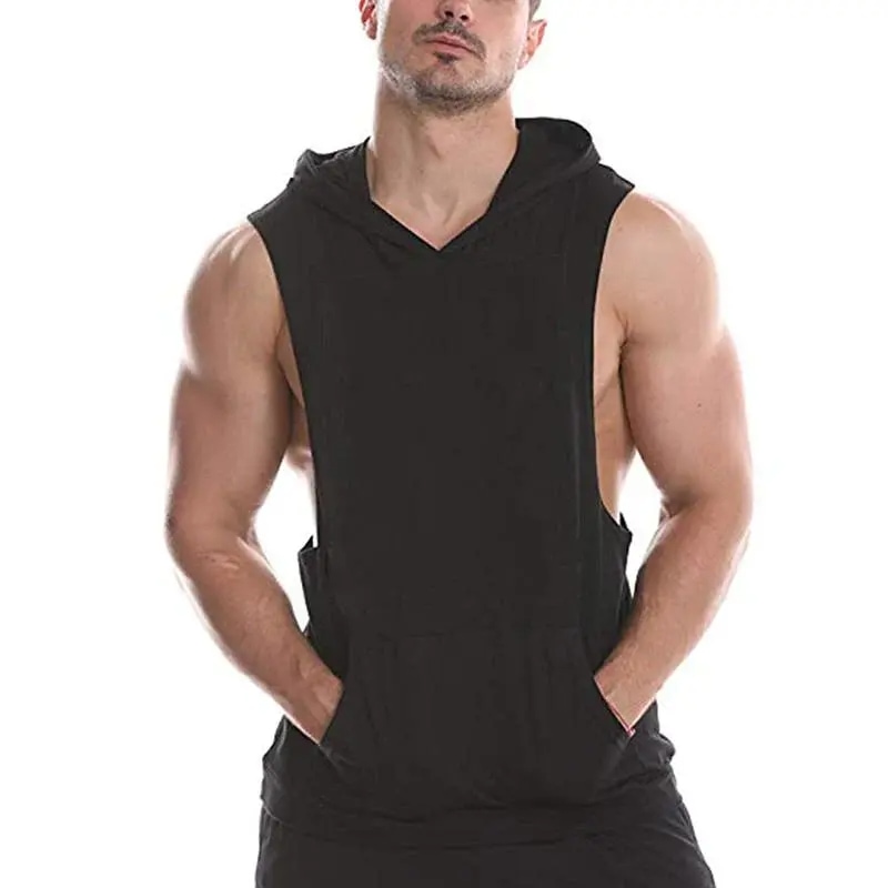 Custom Fitness Sport Sleeveless Hoodies