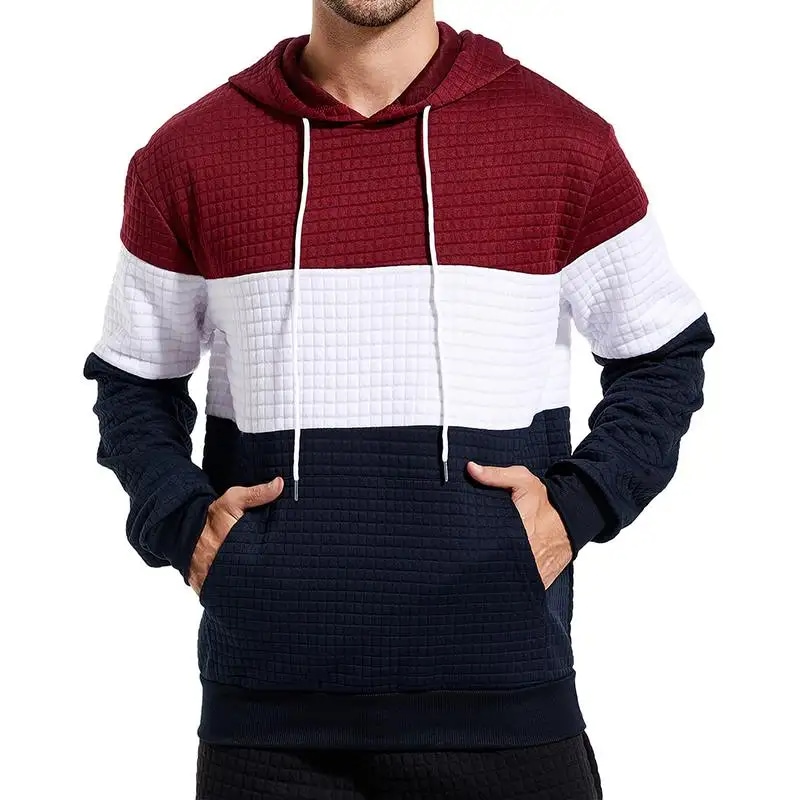 Color Block Pocket Men's Hoodies