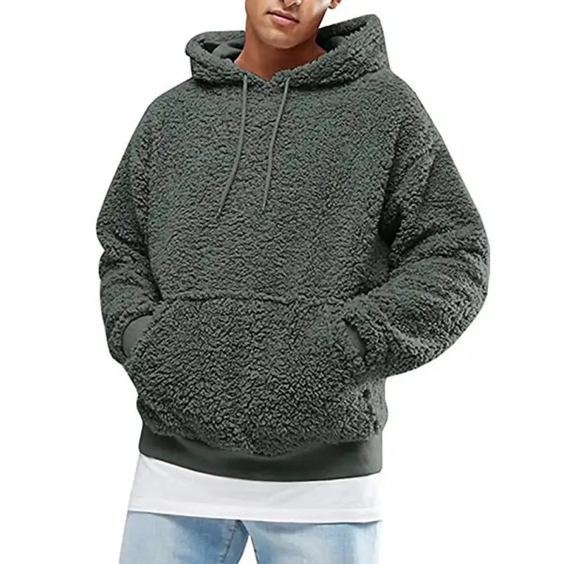 Custom Logo Solid Color Fleece Hoodies