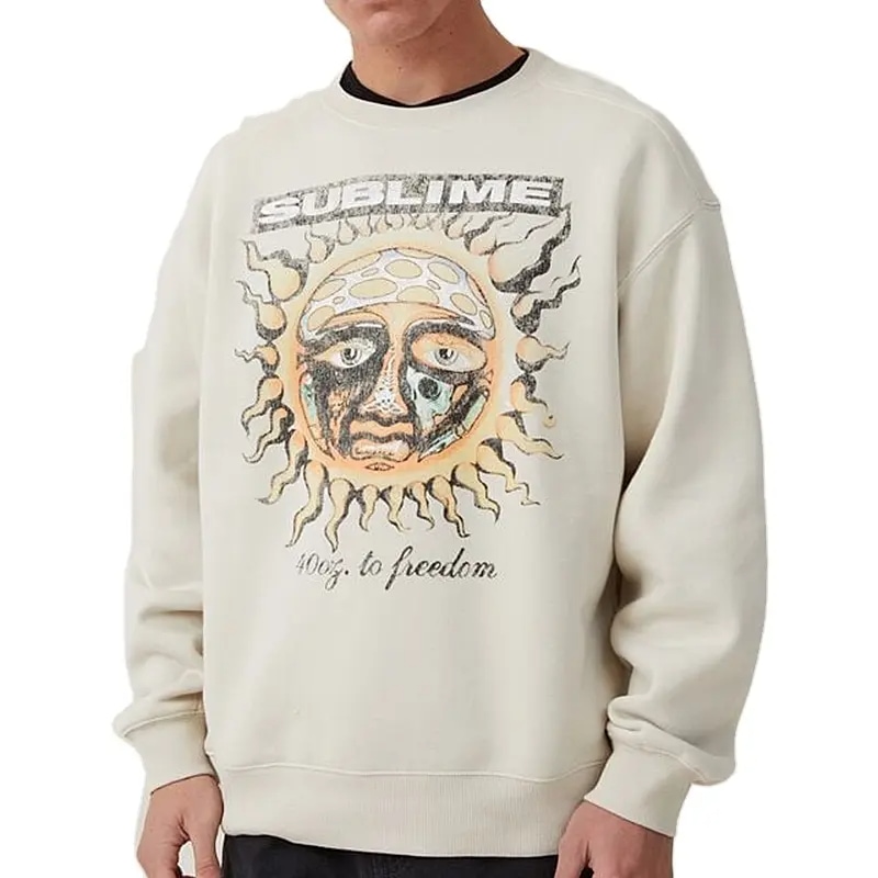 Custom Printed Vintage Crewneck Sweatshirt