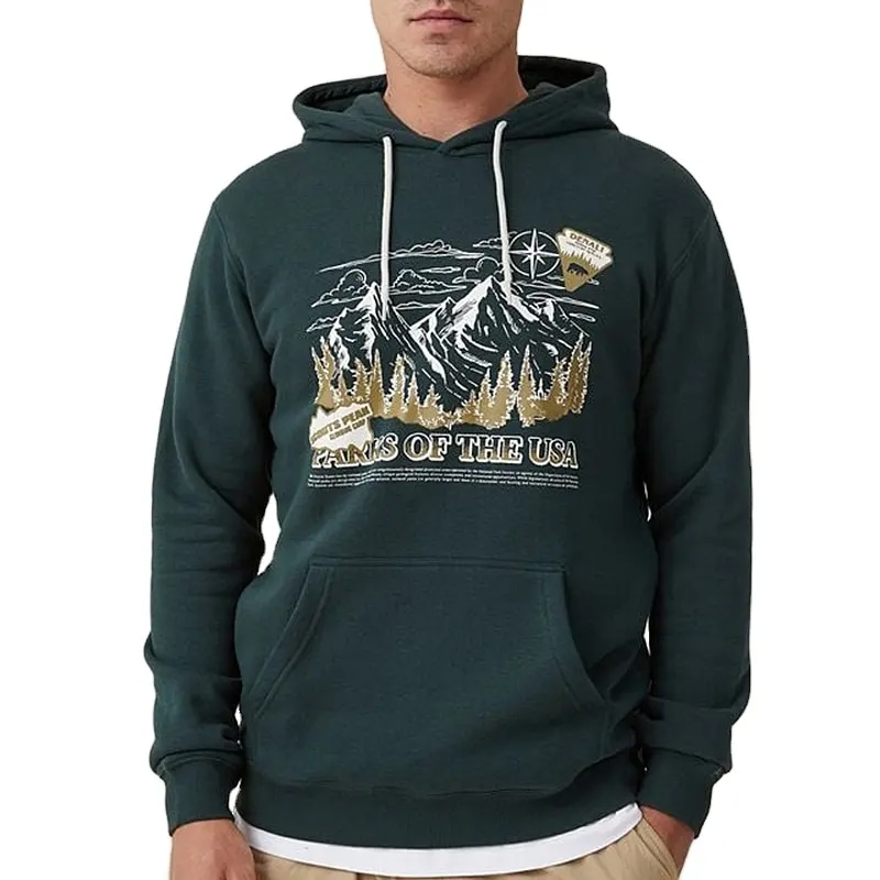 Custom Graphic Cotton Men Hoodies