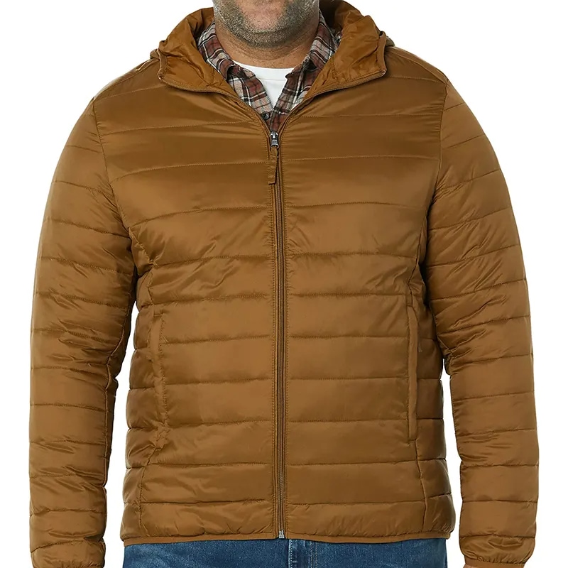 Lightweight Winter Hooded Puffer Jacket For Men