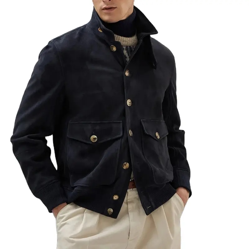 Custom High-neck Button Jacket Men