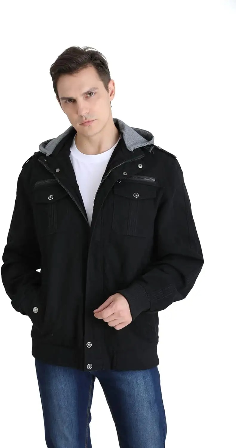 Camouflage Cargo Jacket Zip Up Winter Jackets