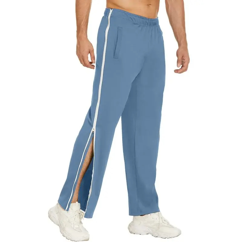 Custom Jogger Track Pants For Men 2 Side Zippers Basketball Trouser