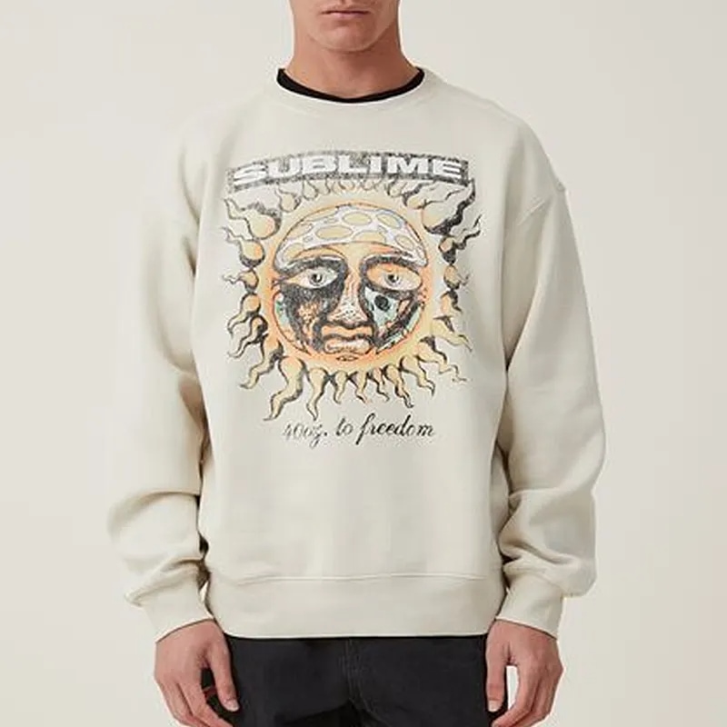 Custom Printed Vintage Crewneck Sweatshirt