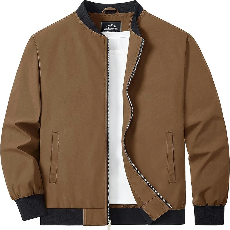 OEM Zip Up Bomber Jacket For Men