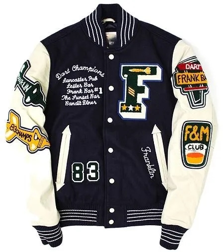 Custom Striped Baseball Letterman Jackets